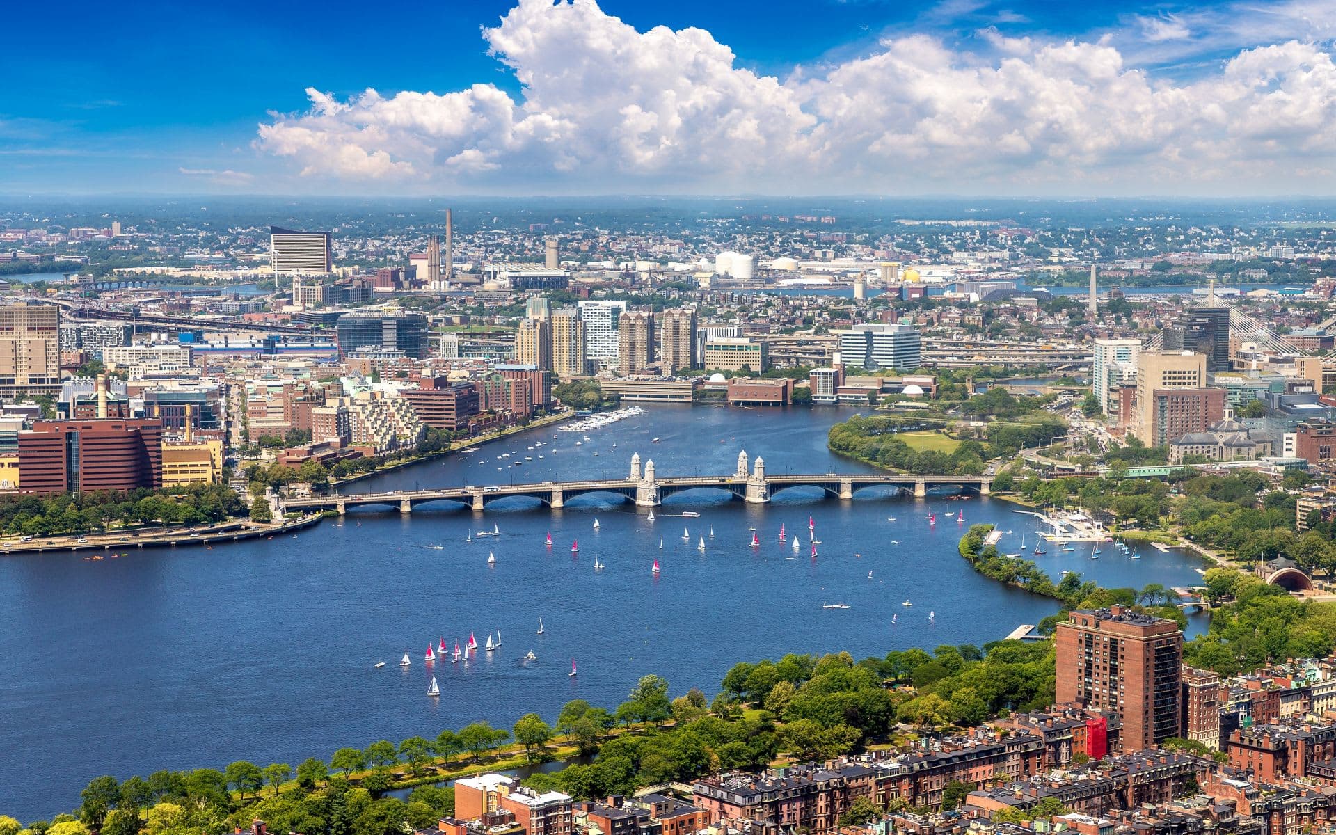 The Charles River and the Boston skyline